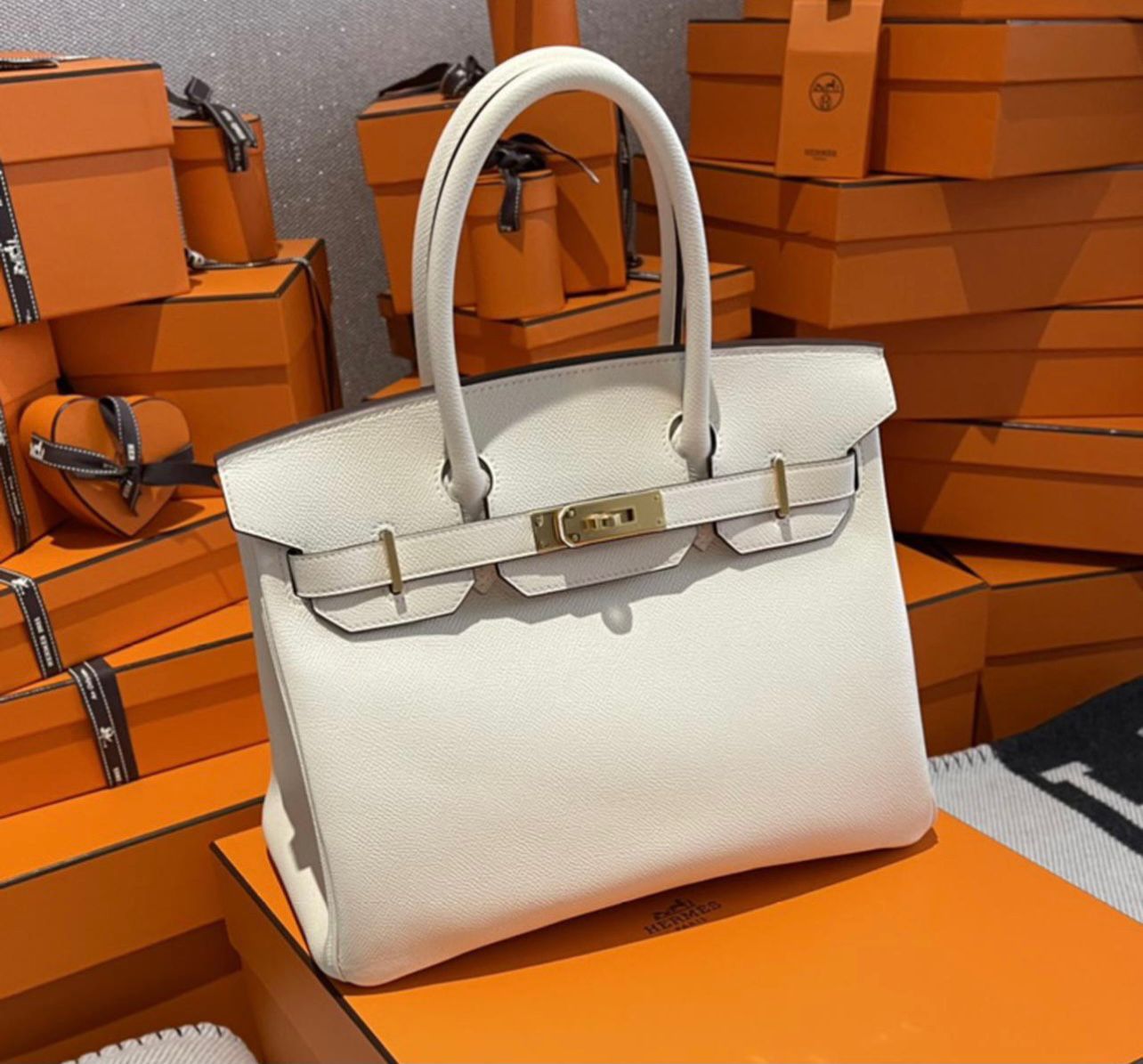 Hermes Biskin Hand bag